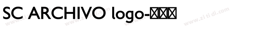 SC ARCHIVO logo字体转换